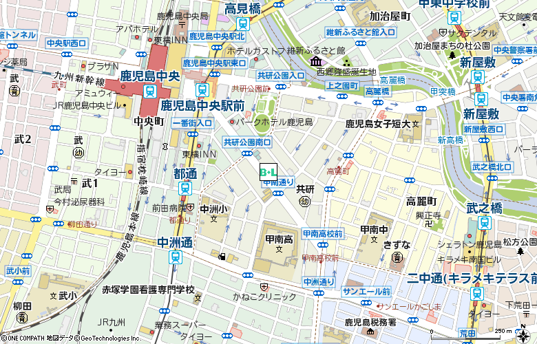 眼科川畑医院付近の地図